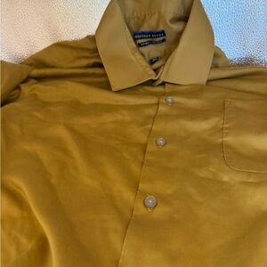 Geoffrey Beene Men's Golden Button-Down Shirt